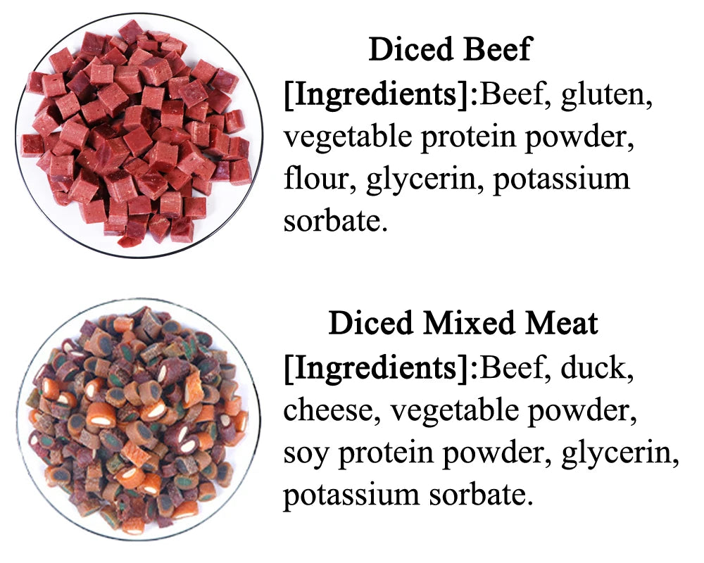 Diced Duck with Cheese Dog Treats