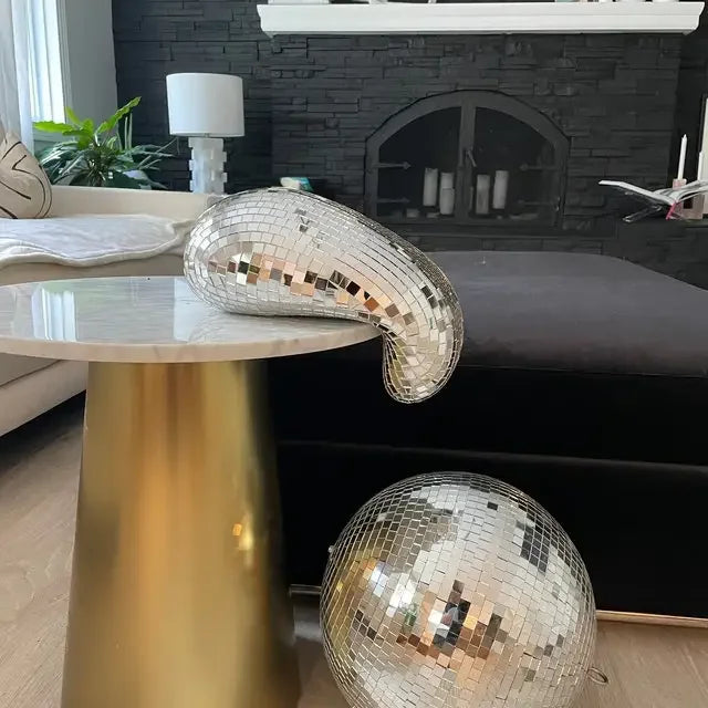 Melted Disco Ball Sculpture