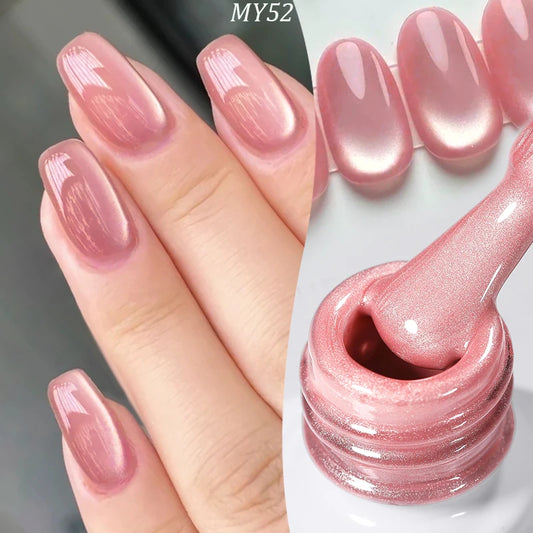 "Moonlight Cat Eye" Gel Manicure