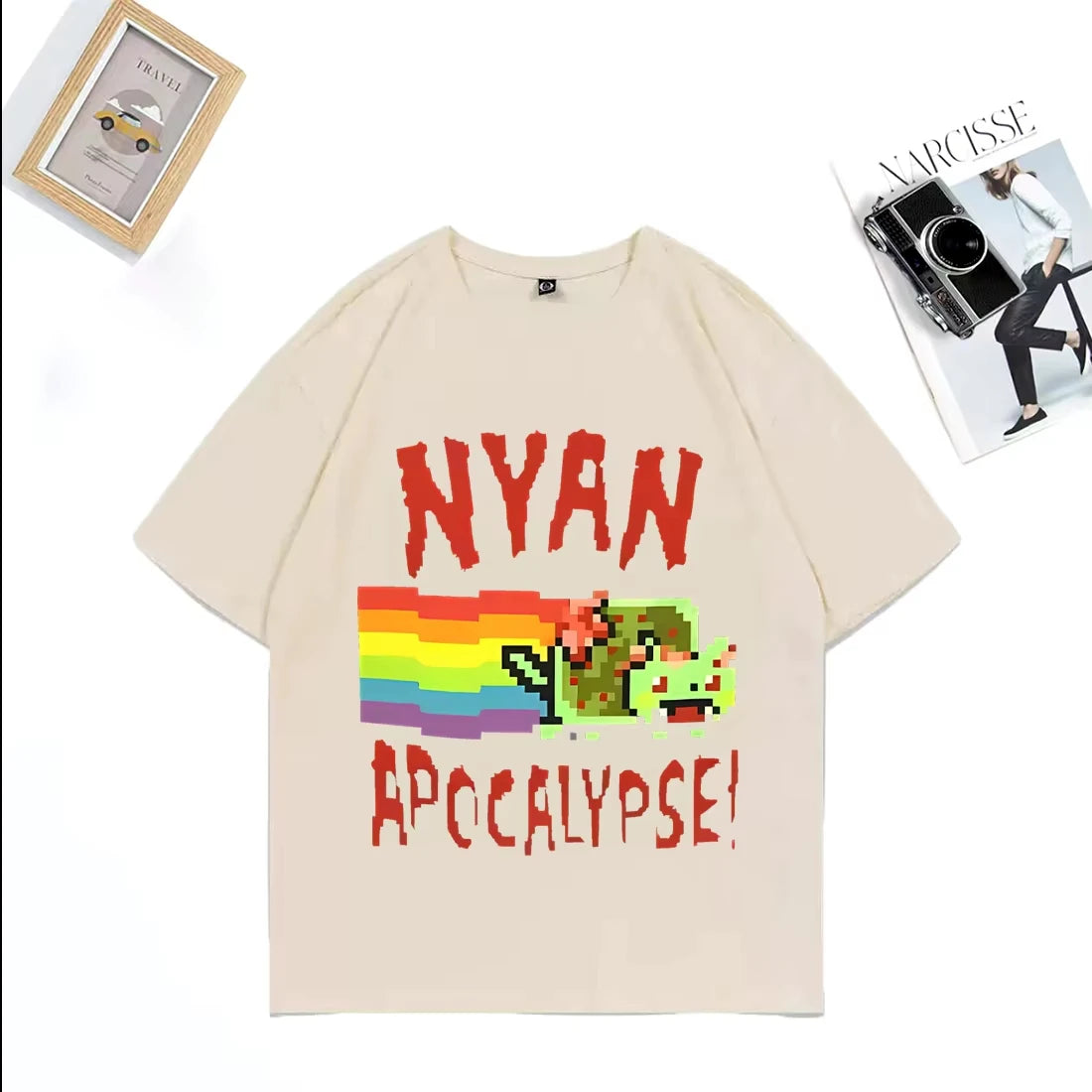 Women Cotton Streetwear Graphic T‑Shirt