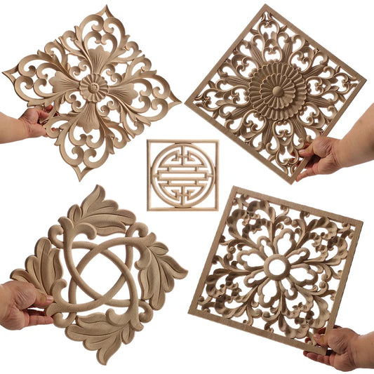 Decorative Wood Appliques Unique Exquisite Natural