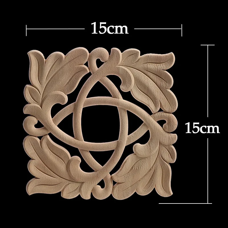 Decorative Wood Appliques Unique Exquisite Natural
