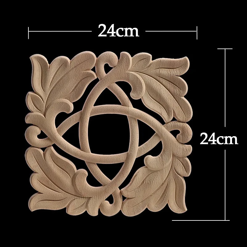 Decorative Wood Appliques Unique Exquisite Natural