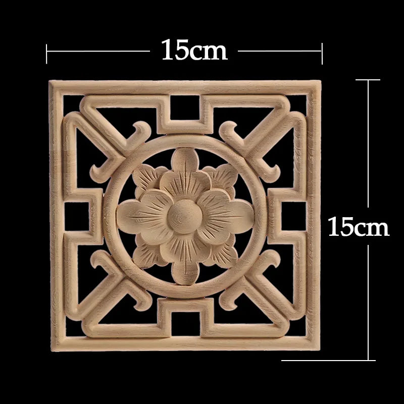 Decorative Wood Appliques Unique Exquisite Natural