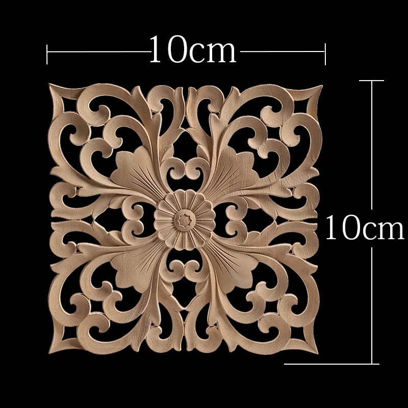 Decorative Wood Appliques Unique Exquisite Natural