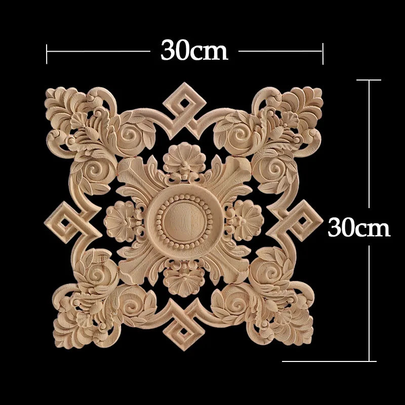 Decorative Wood Appliques Unique Exquisite Natural