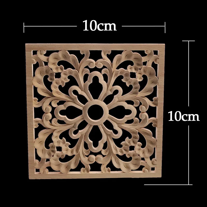 Decorative Wood Appliques Unique Exquisite Natural