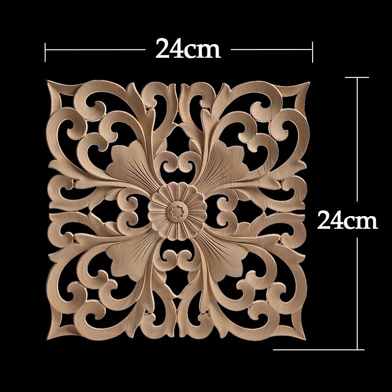 Decorative Wood Appliques Unique Exquisite Natural