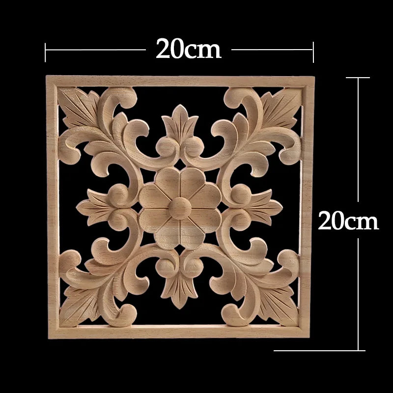 Decorative Wood Appliques Unique Exquisite Natural