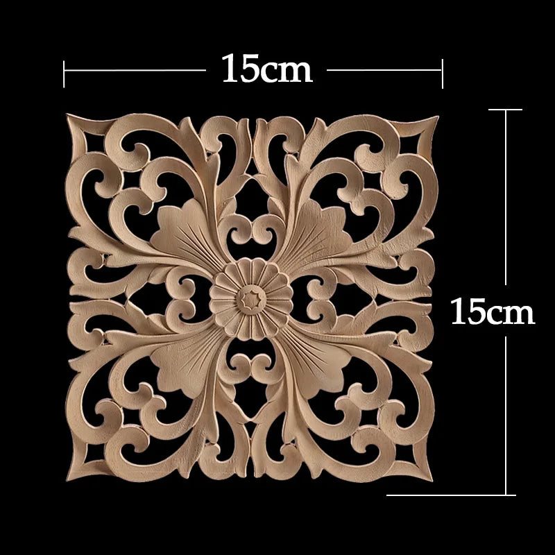 Decorative Wood Appliques Unique Exquisite Natural