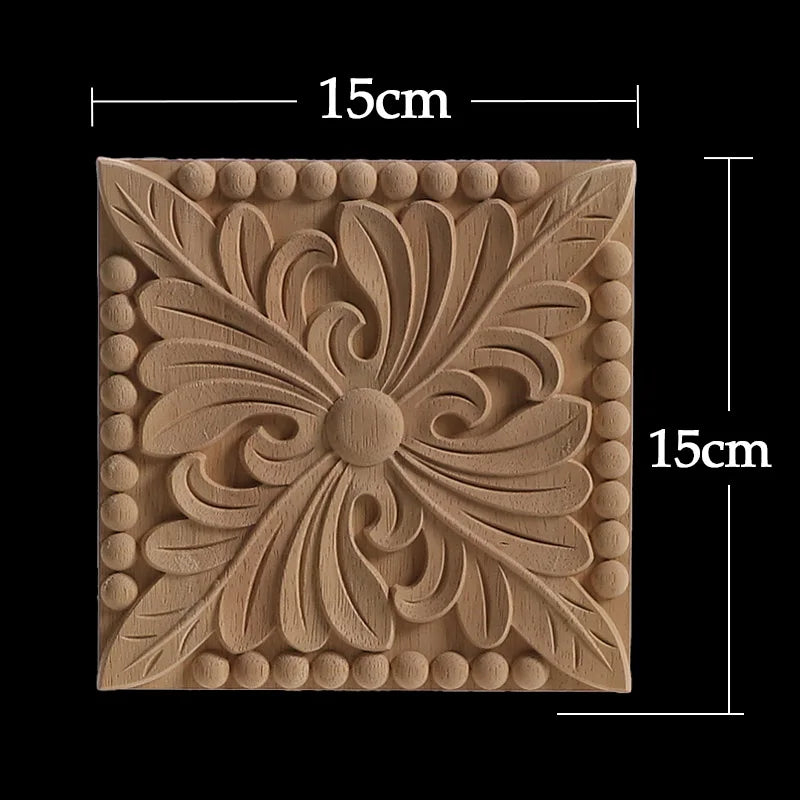 Decorative Wood Appliques Unique Exquisite Natural