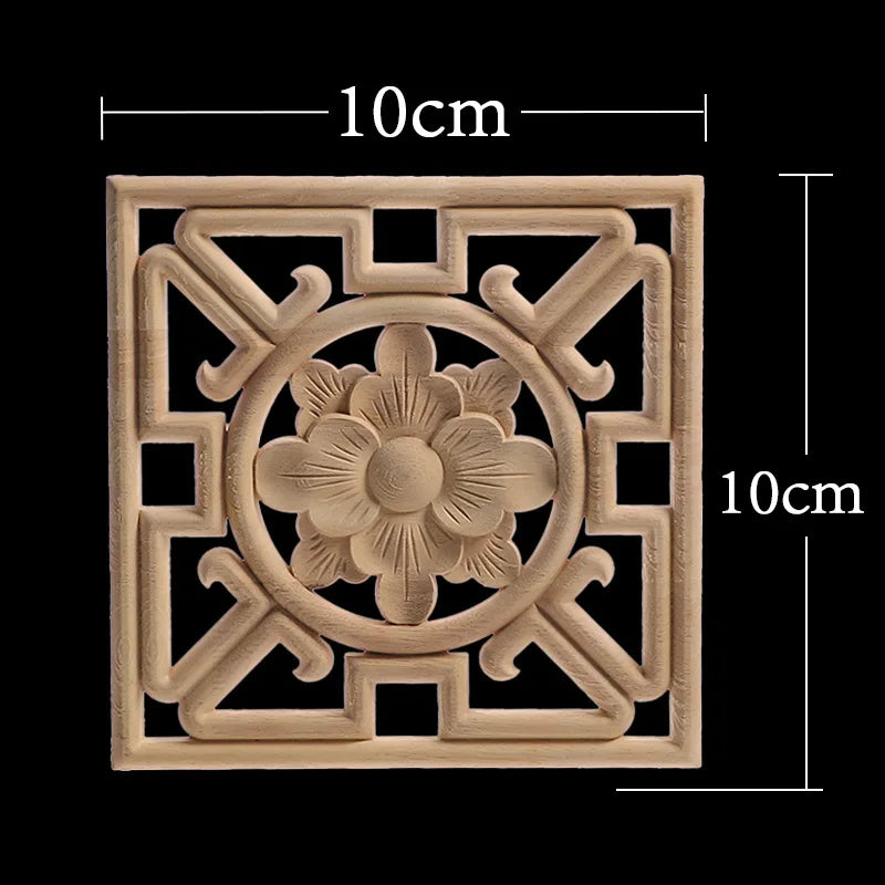 Decorative Wood Appliques Unique Exquisite Natural