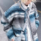 Y2K Striped Knit Cardigan