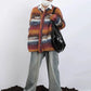 Y2K Striped Knit Cardigan