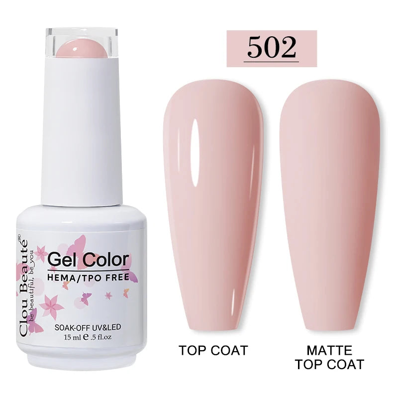 Clou Beaute 15ml HEMA/TPO-Free UV Gel Polish (Classic Red Collection)