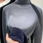 Women’s Velvet‑Lined Thick Turtleneck Sweater
