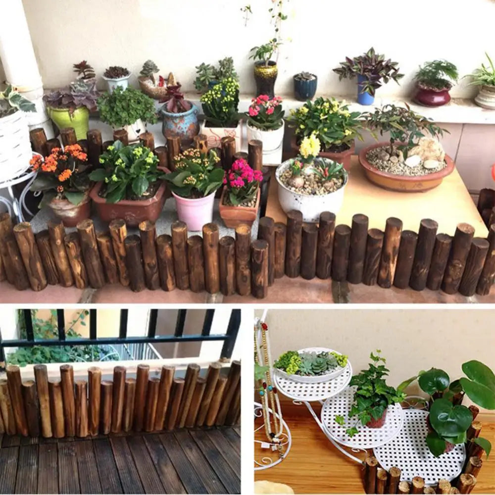 Fence Decor Wood Fence Anti-Corrosion Log