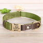Free Custom PU Leather Dog Collar Engraved Dog Collars Adjustable Pet Buckle ID Necklace Durable for Small Medium Large Dogs Pug