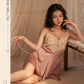 Midnight Lace Backless Nightdress