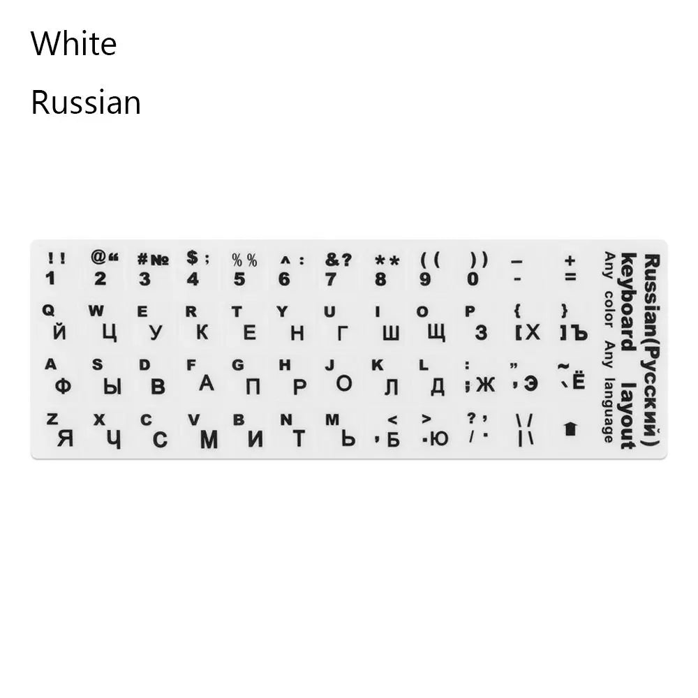 "Laptop Keyboard Sticker Protective Film - Multi-Language"