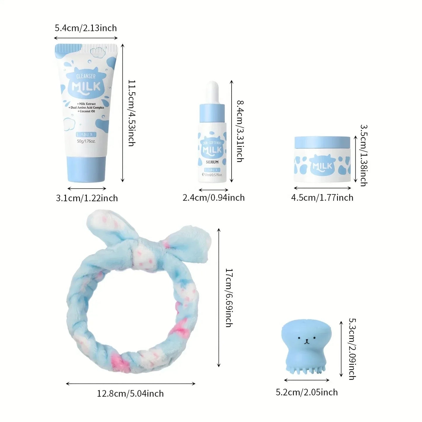 Milk Skincare Set - Hypoallergenic and Moisturizing