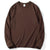 Women Leisure Cotton Long‑Sleeve Round‑Neck Top