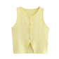 Chic Knit Sleeveless Vest Top