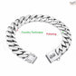 32mm Metal Pet Choker Large Dog Collar Gold Silver Stainless Steel Chain Dog Accessories for Cane Corso Labrador Rottweiler
