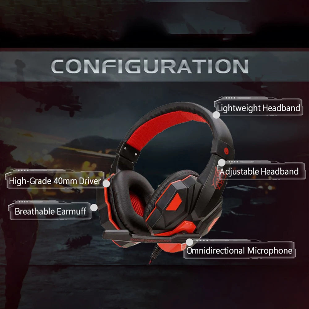 Gaming Headphones 3.5MM Wired