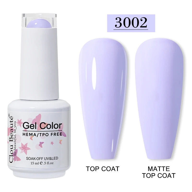 Clou Beaute 15ml HEMA/TPO-Free UV Gel Polish (Classic Red Collection)
