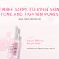 3pcs/set Sakura Skin Care Sets Face Cream Serum Eye Cream Face Beauty Products for Women Daily Moisturizing Skin Care Products