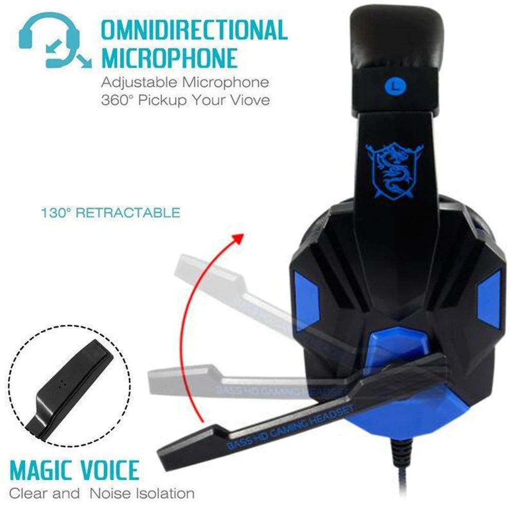 Gaming Headphones 3.5MM Wired