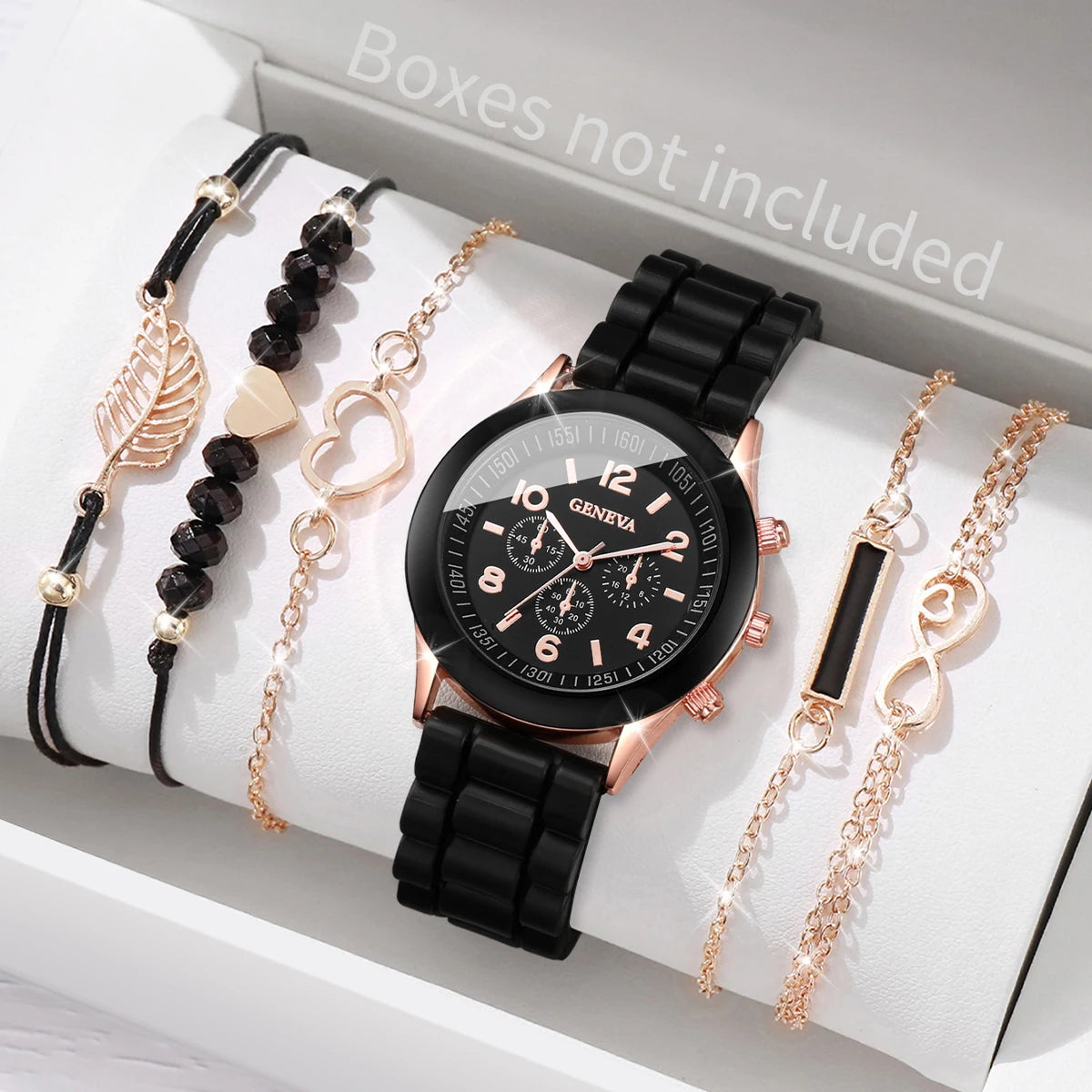 Casual Chic Watch & Jewelry Stack
