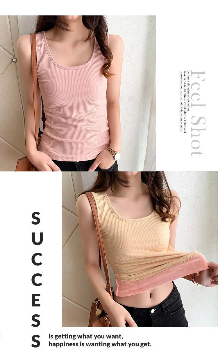 Winter Warm Velvet Thermal Vest