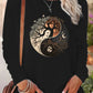 Women’s Cotton Printed Long‑Sleeve Top