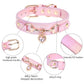 Shiny Rhinestone Pet Collar Love Jewelry Dog Collar Comfortable Leather Dog Adjustable Collar