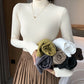 Women’s Slim Half‑Turtleneck Knitted Pullover Sweater