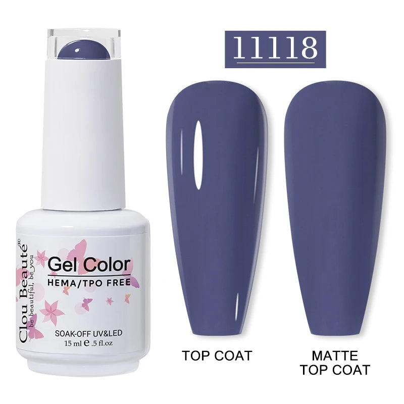 Clou Beaute 15ml HEMA/TPO-Free UV Gel Polish (Classic Red Collection)