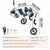 SucceBuy 2 Wheels Dog Wheelchair for Back Legs Pet Wheelchair Dog Cart/Wheelchair for Disabled Paralysis Hind Limb Weak Pet