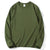 Women Leisure Cotton Long‑Sleeve Round‑Neck Top