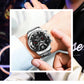 The DEYROS 5PCS Set: Fashion Men's Calendar Quartz Watch, Necklace, and Bracelet