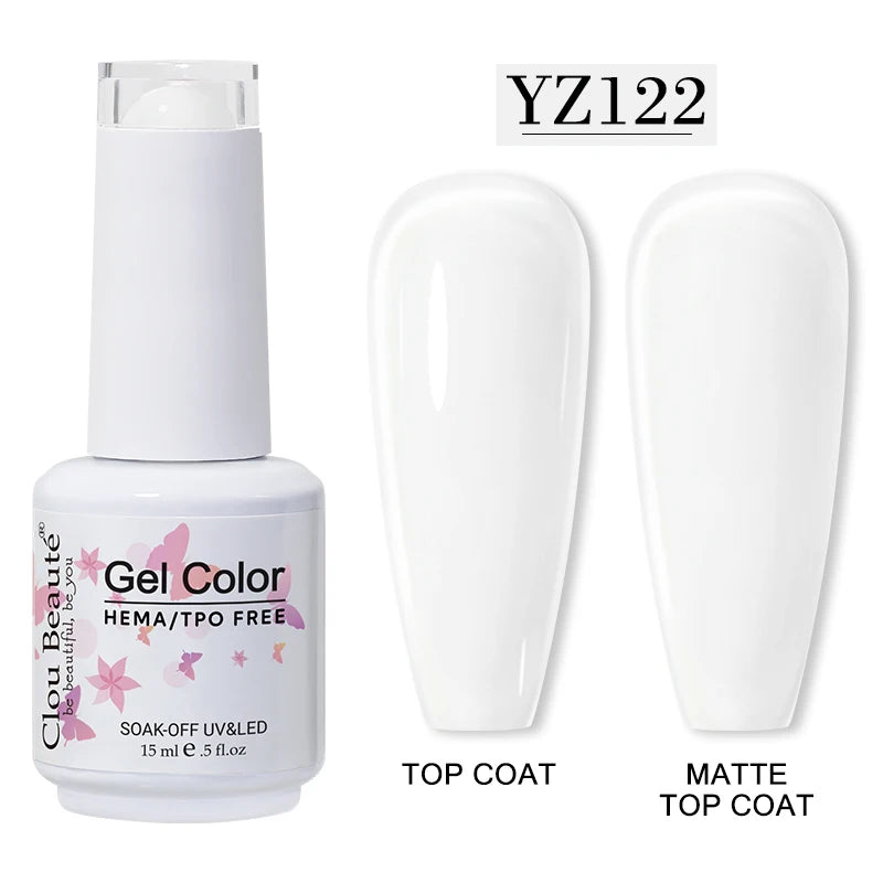 Clou Beaute 15ml HEMA/TPO-Free UV Gel Polish (Classic Red Collection)