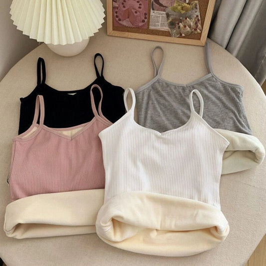 Cozy Velvet Thermal Sleeveless Top