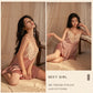 Midnight Lace Backless Nightdress