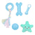 5-pack pet toys plush dog
