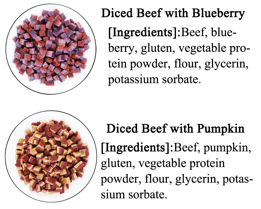 Diced Duck with Cheese Dog Treats