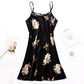 Midnight Blossom Satin Nightdress