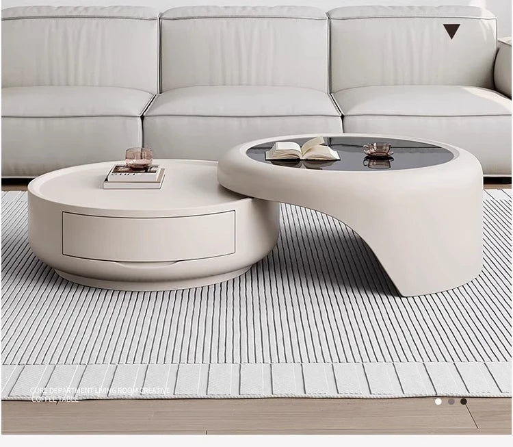 Luxury Modern Round Coffee Table – Minimalist Contemporary Design