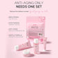 4pcs/Bag Sakura Skin Care Sets Facial Cleanser Face Face Toner Sunscreen Moisturizing Smoothing Nourishing Skincare Product