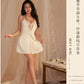 Midnight Lace Backless Nightdress